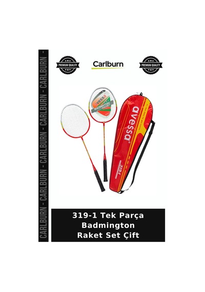 Özel Seri 319-1 Tek Parça Badmington Raket Set Çift Açık Hava Spor Oyun