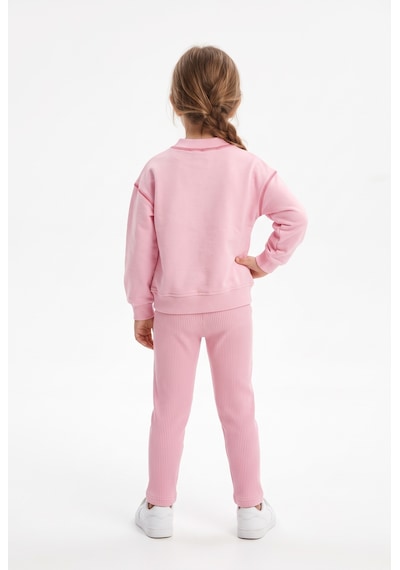 Toontoy Kids Toontoy Kız Çocuk Baskılı Karyoka Dikişli Sweatshirt Pembe Toontoy Kids Toontoy Kız Çocuk Baskılı Karyoka Dikişli Sweatshirt Pembe