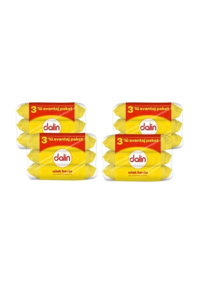 Dalin Islak Temizleme Mendili 56Lı (3 Lü Paket) X 4 Adet