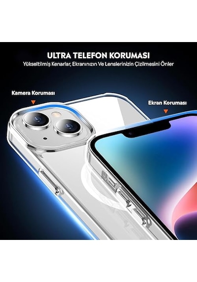 S22 Plus Için Kılıf Absorbing Şeffaf Samsung Galaxy S22 Plus İle Uyumlu Kılıf - Şeffaf Diğer
