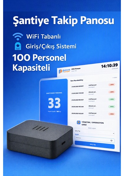 Şantiye Takip Panosu Modülü Giriş/çıkış Takip Sistemi