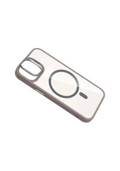 Apple Uyumlu iPhone 11 Remim Lensli Magsafe Standlı Kapak Titan Gri