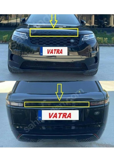 Range Rover Velar 3.0r-dynamic S 2018-2022 Uyumlu Siyah Range Rover Kaput Ve Bagaj Yazısı