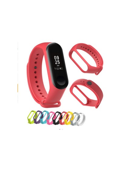 Xiaomi Mi Band 4 Silikon Kordon - Kırmızı