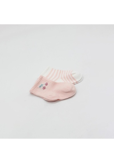 Bistyle 2'li Soket Çorap 10139 Pembe-ekru