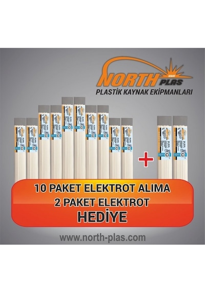 P (Pp) Beyaz Geniş Plastik Elektrot - Kaynak Çubuğu