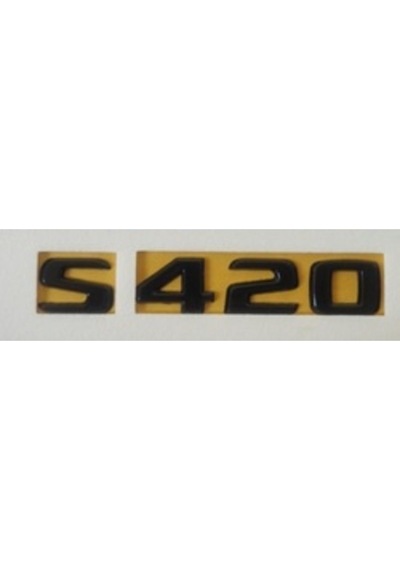 Mercedes Uyumlu Yazı S 420 Siyah