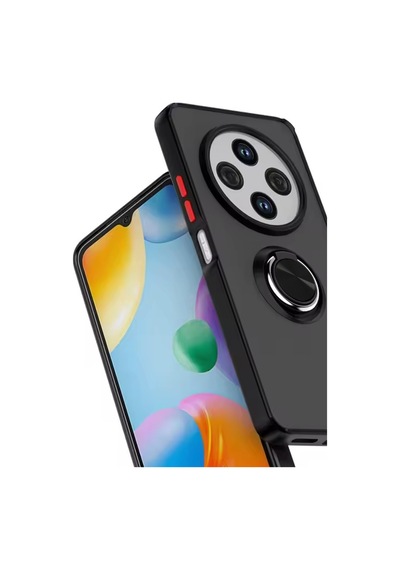 Redmi 14c Kılıf Montreal Yüzüklü Silikon Kapak - Yeşil Bz8683140826628