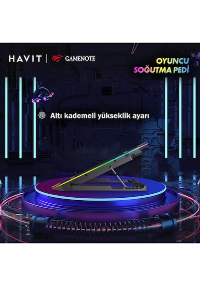 Havit Gamenote F2071 Cooling Pad Rgb Gaming Laptop Soğutucu -ayar