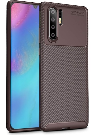 Huawei P30 Pro Kilif Karbon Tasarim Negro Silikon Kapak 405788192