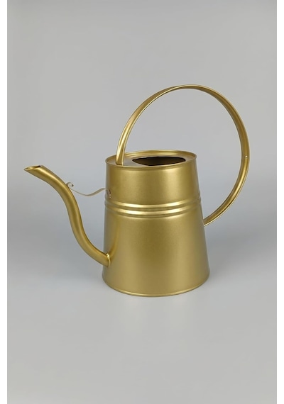 Sophia 2 Litre Metal Çiçek Saksı Sulama Kabı Modern Dekoratif Çok Amaçlı Sulak Petrol Mavisi Çok Renkli