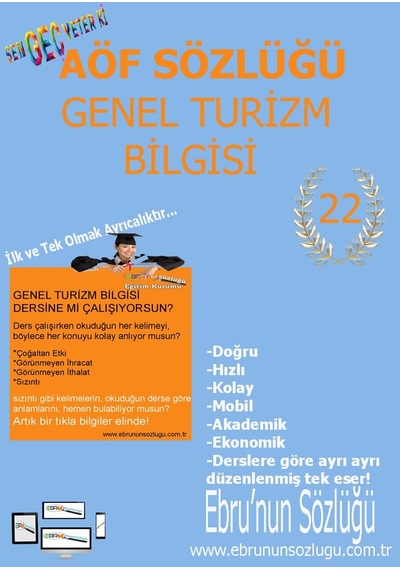 AÖF İİBF Ebrunun Sözlüğü Genel Turizm Bilgisi - E Sözlük