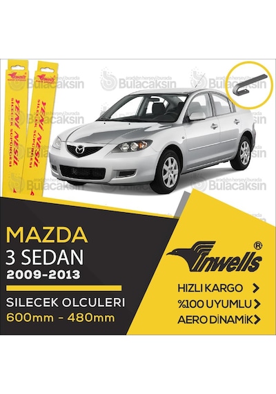Mazda 3 Sedan Muz Silecek Takımı 2009-2013 İnwells