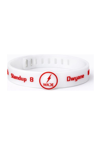 Beyaz Dwayne Wade Ayarlanabilir Basketbol Bileklik Beyaz Beyaz