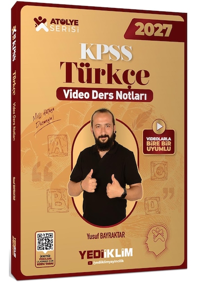 Yediiklim Yayınları 2027 Kpss Atölye Serisi Genel Yetenek Türkçe Video Ders Notları