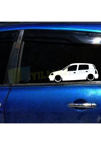 Renault Clio Hb Basık Araç Oto Sticker Yapıştırma Çıkartma 1 Çift