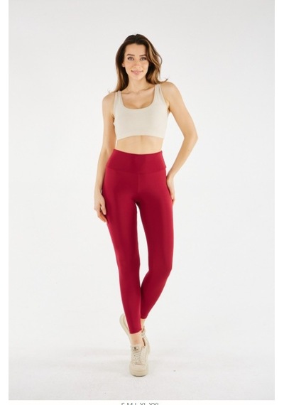 Vogsign Kadın Sporcu Tayt 4073 - Bordo - S Bordo