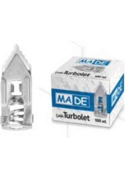 Made Çelik Turbolet Dübel En 11 Mm Boy 40 Mm 1 Paket 100 Adet
