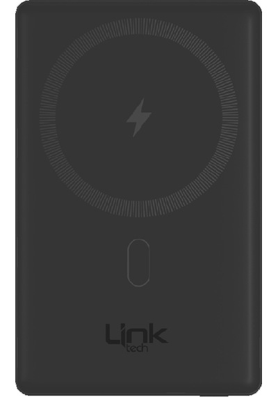 Linktech Wp15 Premium 5000 Mah 15w Kablosuz Şarj Powerbank Gri