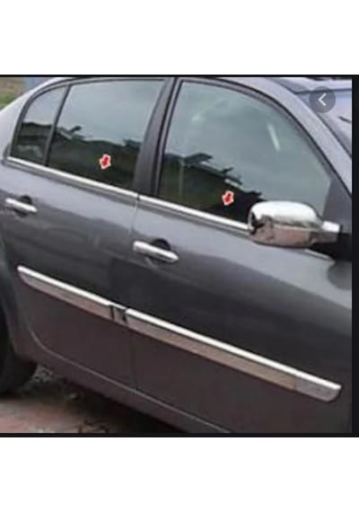 Renault Megane 2 Sedan Cam Çıtası 4 Kapı 2004 -2010 Paslanmaz