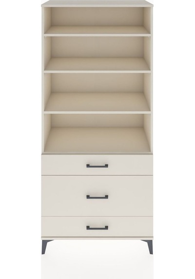 Hyperion Dolap 4 Raflı 3 Çekmeceli 88x44x195 Aytaşı-aytaşı Aytaşı