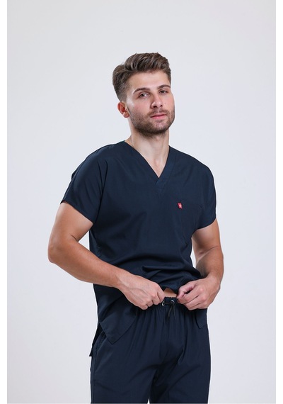 Likralı Üniforma Unisex Lacivert