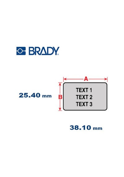 Brady Ptl-31-435 Polyester Etiket M611. Bmp61. Bmp71 Için