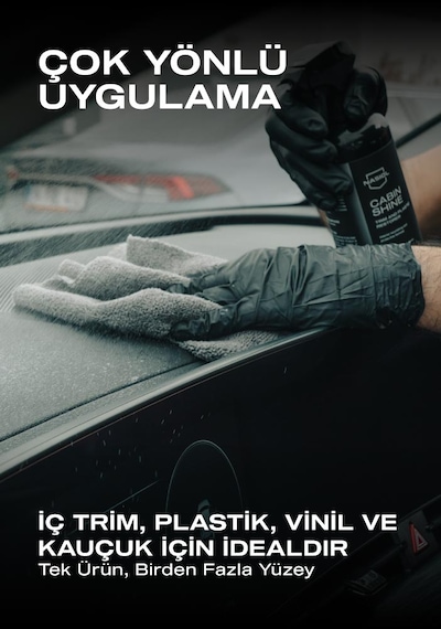 Nasiol Cabinshine Trim ve Plastik Korucuyu/Yenileyici 500 ML Plastik Yüzey Torpido Parlatıcı Bakımı