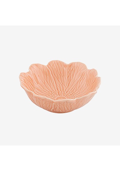 Bordallo Pinheiro Pembe Seramik Servis Kasesi 17 Cm