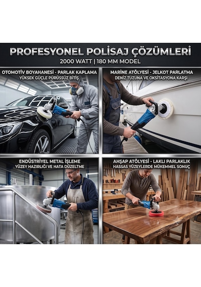 Cmc Polisaj Makinesi 2000 Watt 180 Mm Cmc3905