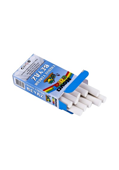 Nova Color Nc-4110 Tozsuz Tebeşir 10' Lu Beyaz