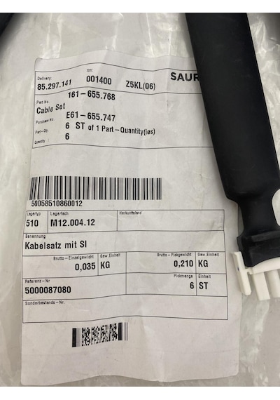 Saurer 161-655.768 Kablo Takımı 6 Parça