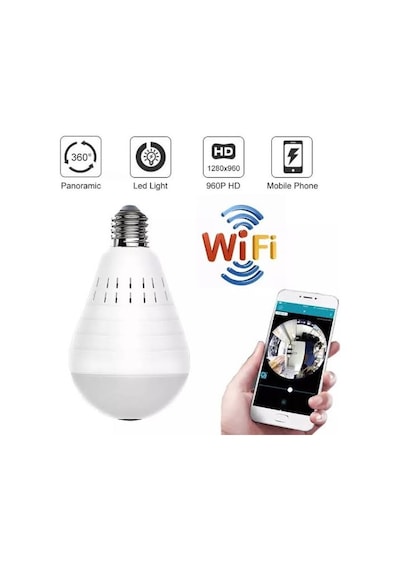 Ip Kamera 360 Derece Balıkgözü Panoramik Wifi P2P Ağ Ip Kamera