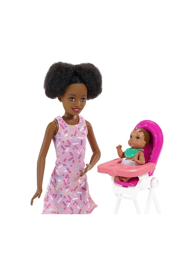 Barbie Bebek Bakıcılığı Oyun Seti Grp41