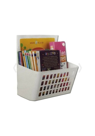 Pratik Ve Şık Asılabilir Dolap Düzenleyici Sepet, 24x10x25 Cm, Beyaz Renk Plastik Beyaz 24 X 24 Um Diğer