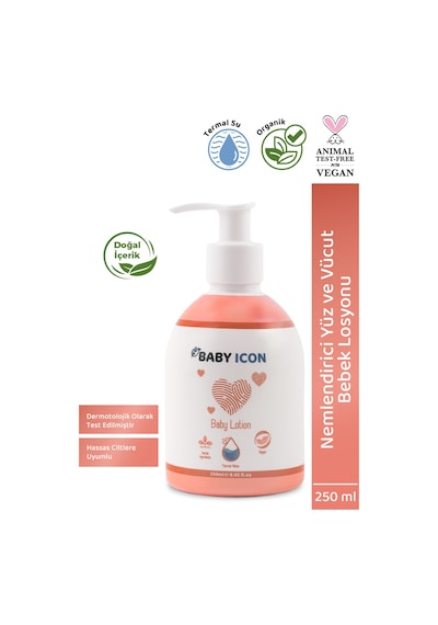Baby Icon Yüz Ve Vücut Bebek Nemlendirici Losyon 250 ML