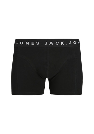 Jack & Jones Bennett Solid 3'lü Boxer 12285142-b Siyah