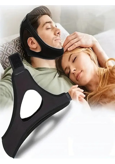 Unisex Ayarlanabilir Uyku Horlama Önleyici Çene Bandı Horlama Engelleme Maskesi