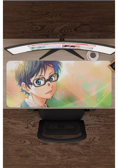 Your Lie İn April Kaymaz Dikişli Kauçuk Oyuncu Mousepad V4 - 90x40 Xxl Gaming Mouse Pad Fare Altlığı