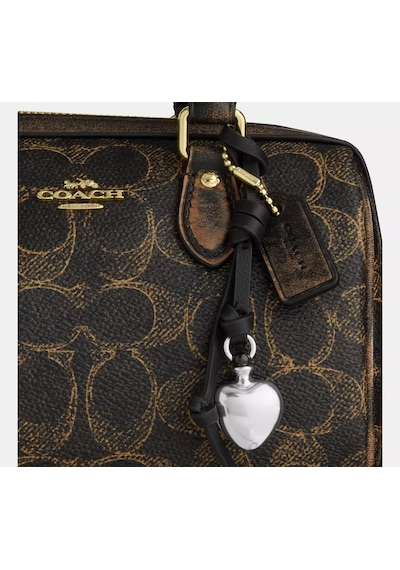 Coach Mini Rowan Crossbody Kadın Çanta Altın - Siyah