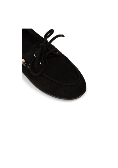 Deery Kadın Siyah Bağcıklı Loafer Ayakkabı - K2903zsyhm01