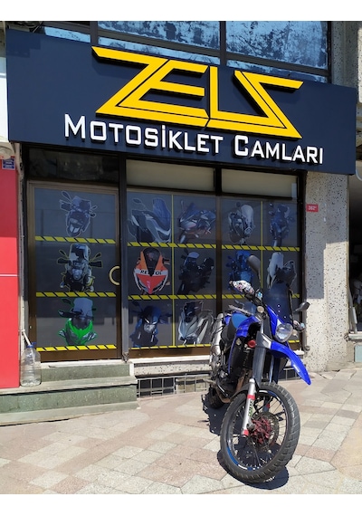 Yamaha Xt660R Xt 660R Uzun Ön Cam Koyu Füme Zeus 42cm 4mm