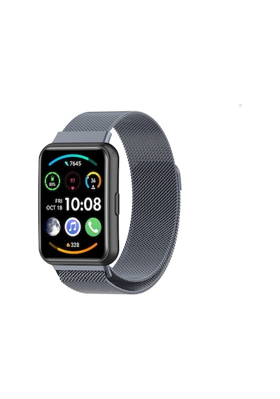 Huawei Watch Fit 2 Uyumlu Metal Hasır Manyetik Kordon Paslanmaz Çelik, Şık & Dayanıklı