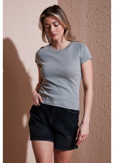 Fashion Friends Bayan T Shirt 25y0523k1 Haki Haki