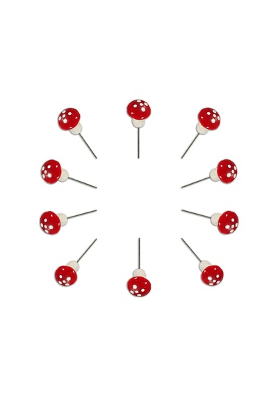Yapay Mini Süs Mantarları, 1,50Cm - 10 Adet