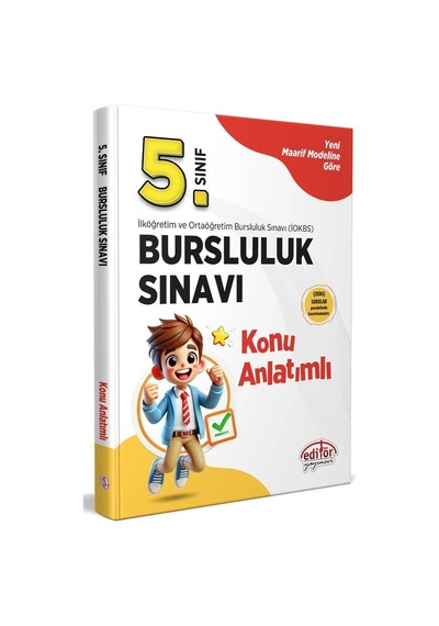 Editör Yayınları 5. Sınıf 2025 Bursluluk Sınavı Konu Anlatımlı