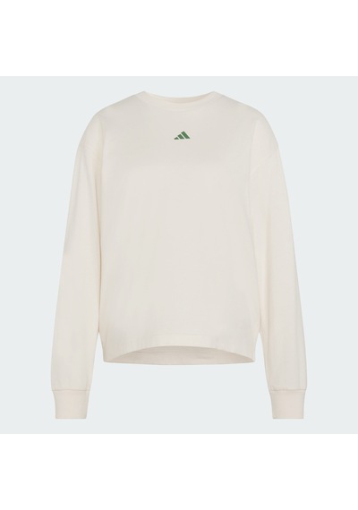 Adidas Hz0862 W 3ss Gfx Ls2 Kadın Tişört Bej