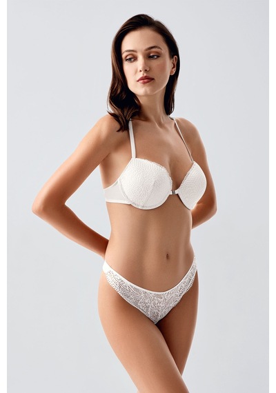 New Bra 4164 Çift Destekli B Cup Ekru