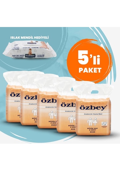 Pedix Anatomik Hasta Bezi Büyük Boy L 40 Adet (Belbantsız)