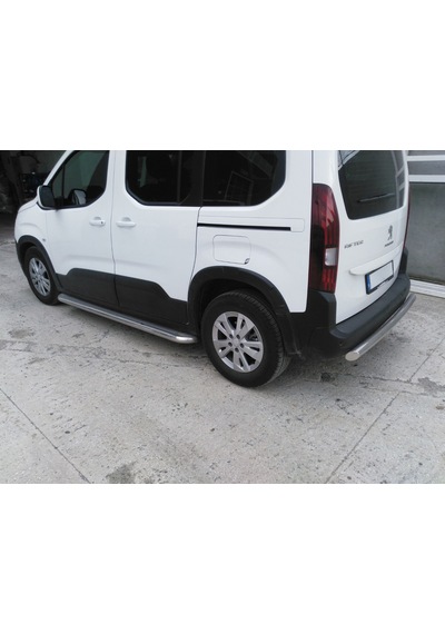 Toyota Proace 2019+ Krom Saclı Yan Basamak + Çiftli Bıyık + Arka Koruma 3 Lü Set